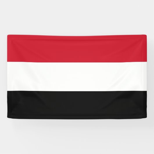 Vlag van Jemen Spandoek (Horizontaal)
