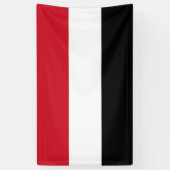 Vlag van Jemen Spandoek (Verticaal)