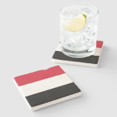 Vlag van Jemen Stenen Onderzetter (Zijkant)