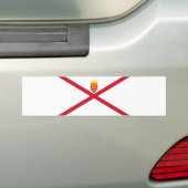 Vlag van Jersey Bumpersticker (Op auto)