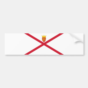 Vlag van Jersey Bumpersticker