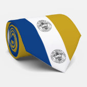 Vlag van Jersey City (New Jersey) Stropdas (Opgerold)