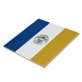 Vlag van Jersey City (New Jersey) Tegeltje (Zijkant)