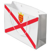 Vlag van Jersey Groot Cadeauzakje (Achterkant Gekanteld)