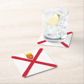 Vlag van Jersey Kartonnen Onderzetters (Insitu)