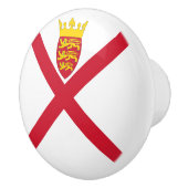 Vlag van Jersey Keramische Knop (Rechts)