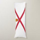 Vlag van Jersey Lichaamskussen (Voorkant Verticaal)
