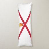 Vlag van Jersey Lichaamskussen (Achterkant (Verticaal))