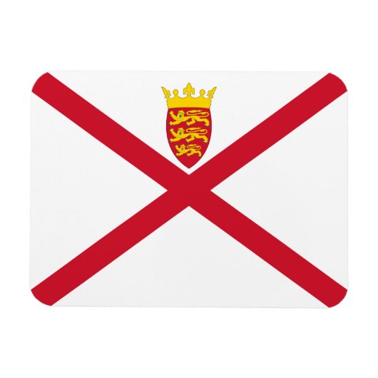 Vlag van Jersey Magneet (Horizontaal)
