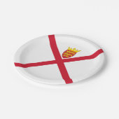 Vlag van Jersey Papieren Bordje (Gekanteld)