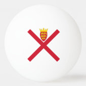 Vlag van Jersey Pingpongbal (Achterkant)
