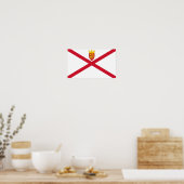 Vlag van Jersey Poster (Keuken)