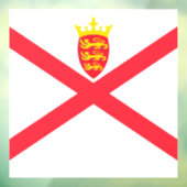 Vlag van Jersey Raamsticker (Vel 3)