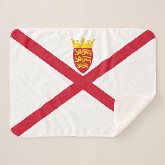 Vlag van Jersey Sherpa Deken (Voorkant (horizontaal))