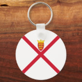 Vlag van Jersey Sleutelhanger (Achterkant)