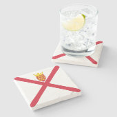 Vlag van Jersey Stenen Onderzetter (Zijkant)