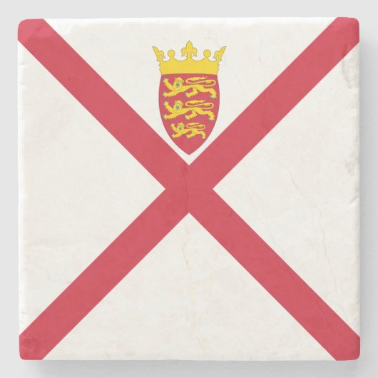Vlag van Jersey Stenen Onderzetter (Voorkant)