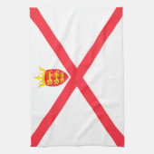 Vlag van Jersey Theedoek (Verticaal)