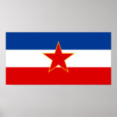 Vlag van Joegoslavië (1945-1992) Poster (Voorkant)