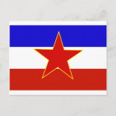Vlag van Joegoslavië Briefkaart (Voorkant)