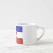 Vlag van Joegoslavië Espresso Kop (Rechts)