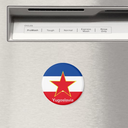 Vlag van Joegoslavië Magneet (Insitu (Vaatwasser))