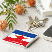 Vlag van Joegoslavië Sleutelhanger (Zijkant)