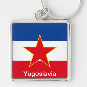Vlag van Joegoslavië Sleutelhanger