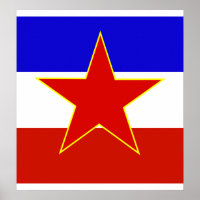 vlag van Joegoslavië van hoge kwaliteit