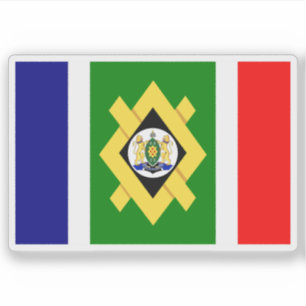 Vlag van Johannesburg, de Republiek Zuid-Afrika Sticker