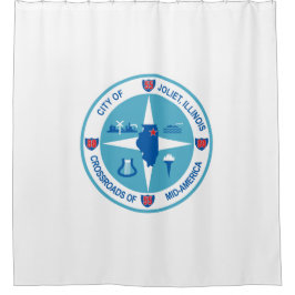 Vlag van Joliet (Illinois) Douchegordijn