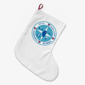 Vlag van Joliet (Illinois) Grote Kerstsok (Voorkant (Hangend))