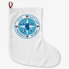 Vlag van Joliet (Illinois) Grote Kerstsok