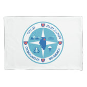 Vlag van Joliet (Illinois) Kussensloop (Voorkant-Links)