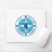 Vlag van Joliet (Illinois) Muismat (Met muis)