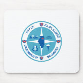 Vlag van Joliet (Illinois) Muismat (Voorkant)