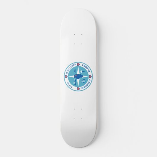 Vlag van Joliet (Illinois) Persoonlijk Skateboard (Voorkant)