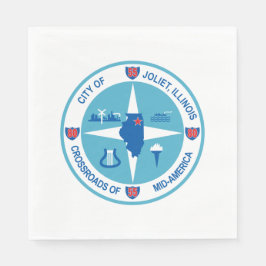 Vlag van Joliet (Illinois) Servet