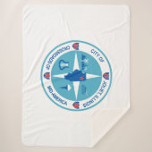 Vlag van Joliet (Illinois) Sherpa Deken (Voorkant)