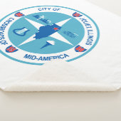 Vlag van Joliet (Illinois) Sherpa Deken (3/4)