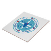 Vlag van Joliet (Illinois) Tegeltje (Zijkant)