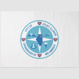 Vlag van Joliet (Illinois) Tissuepapier