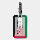 Vlag van Jordan Easy ID Personal Bagagelabel (Achterkant verticaal)