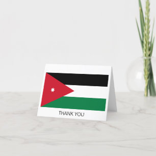 Vlag van Jordanië Bedankkaart