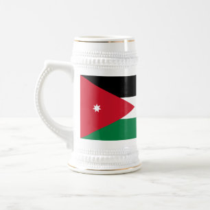 Vlag van Jordanië Bierpul