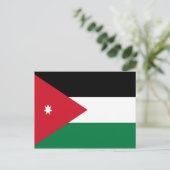 Vlag van Jordanië Briefkaart (Staand voorkant)
