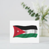 Vlag van Jordanië Briefkaart (Staand voorkant)