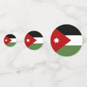 Vlag van Jordanië Confetti (Voorkanten)