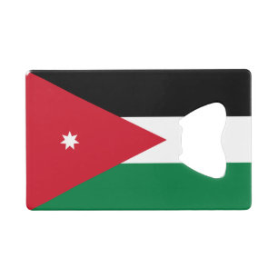 Vlag van Jordanië Creditkaart Flessenopener
