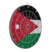 Vlag van Jordanië Dartbord (Voorkant Links)